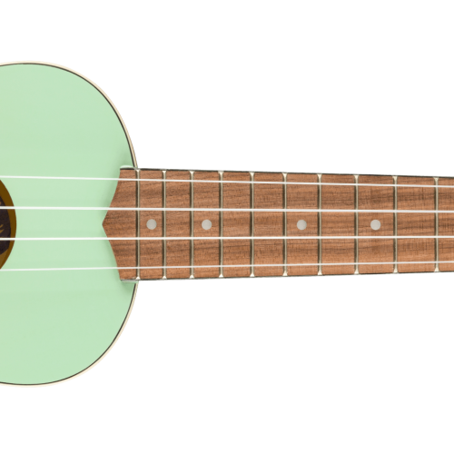 Venice Soprano Ukulele - Surf Green / Walnut / Laminated Basswood Top