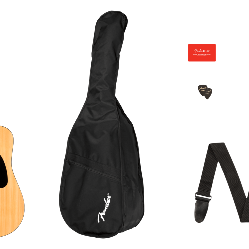FA-115 Dreadnought Pack - Natural / Walnut / Laminated Spruce Top with Laminated Mahogany Back and Sides
