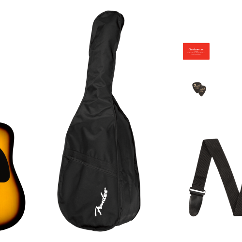 FA-115 Dreadnought Pack - Sunburst / Walnut / Laminated Spruce Top with Laminated Mahogany Back and Sides