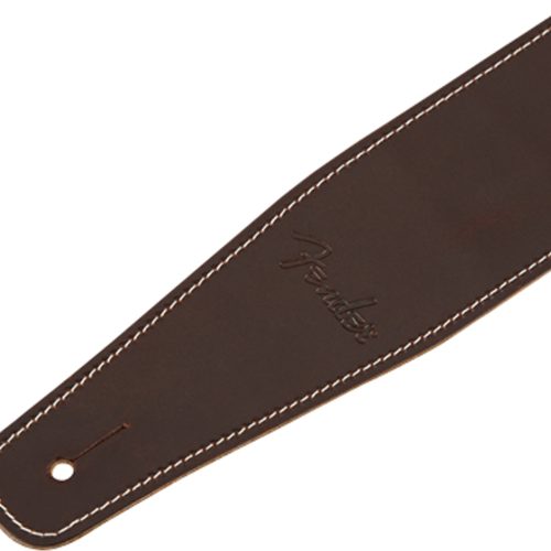 Fender 2.5inch  Broken-In Leather Gtr strap Brown