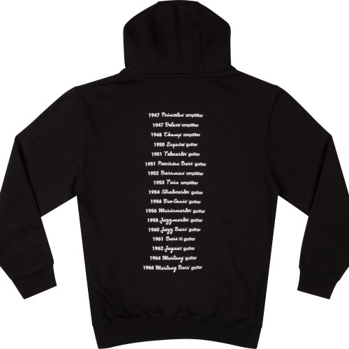 Fender® Logo Back Hoodie - Black / L