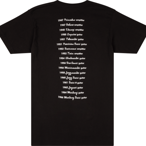 Fender® Logo Back T-Shirt - Black / L