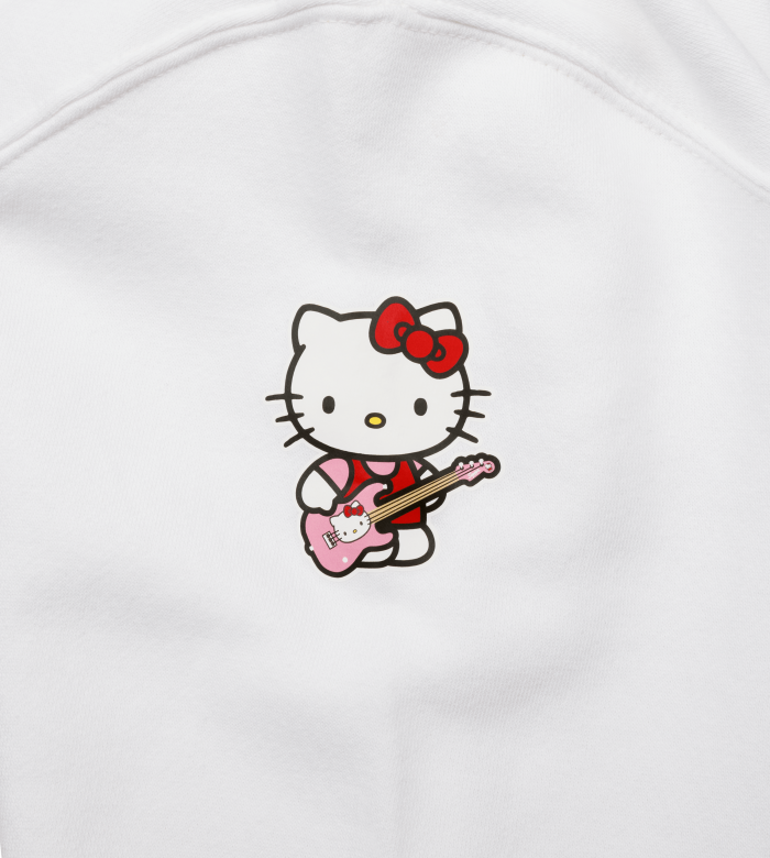 Fender® x Hello Kitty® White Sleeve Logo Hoodie - Image 2