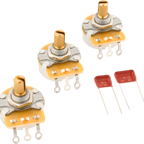 Stratocaster® Split Shaft Potentiometer and Capacitor Kit