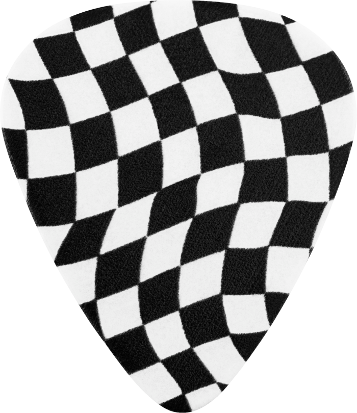 Wavy Checkerboard 351 Celluloid Picks (8) - Image 2