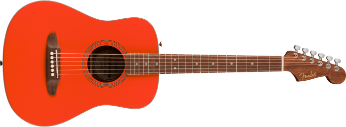 California Standard Redondo™ Mini with Bag - Fiesta Red / Walnut / Laminated Sapele