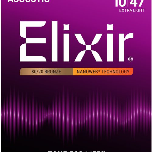 Elixir 11002 Extra Light Acoustic Strings NANOWEB