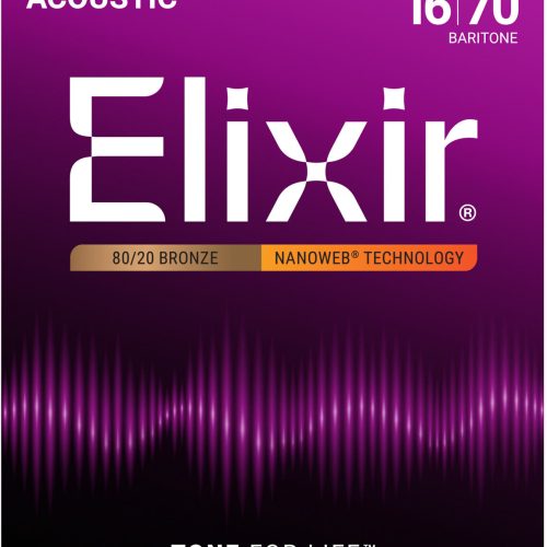 Elixir 11306 NANOWEB 80/20 Brz Acou Bari Strings