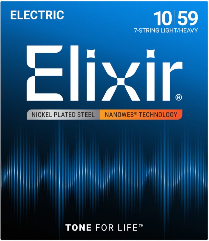 Elixir 12074 NANOWEB 7 String Electric Strings
