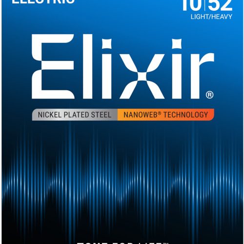 Elixir 12077 Light Heavy Electric Strings NANOWEB