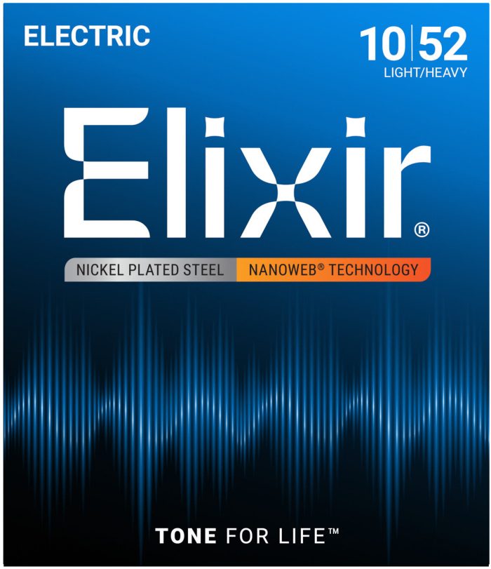 Elixir 12077 Light Heavy Electric Strings NANOWEB