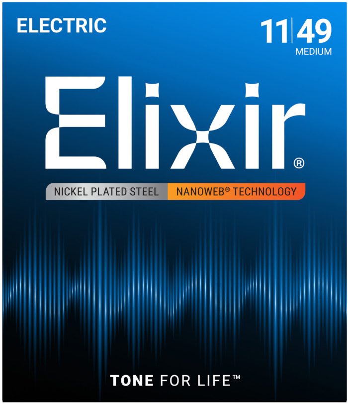 Elixir 12102 Medium Electric Strings NANOWEB
