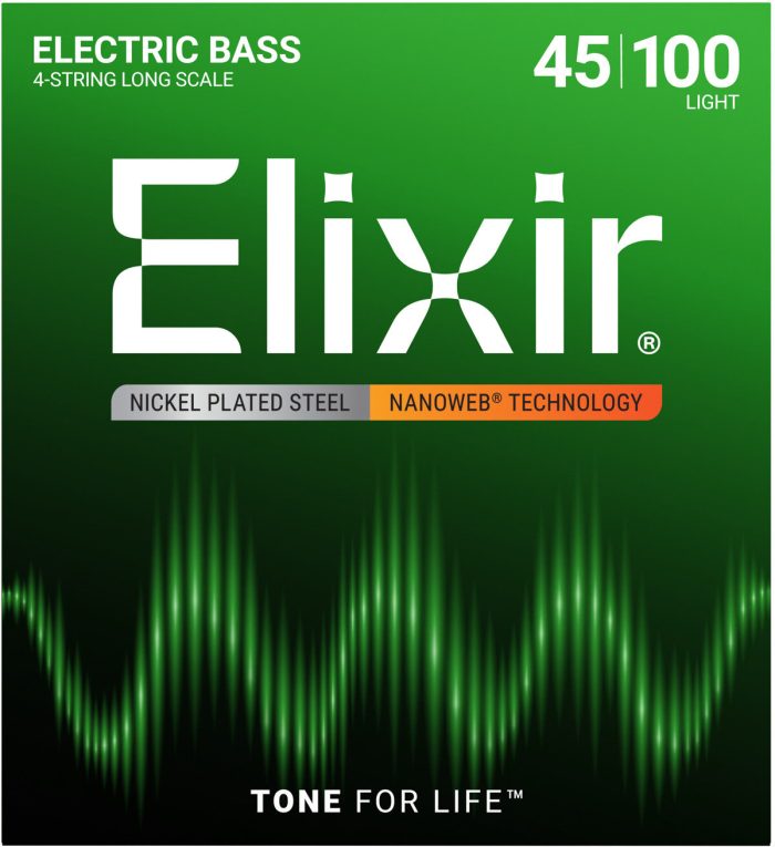 Elixir 14052 Light Electric Bass Strings NANOWEB