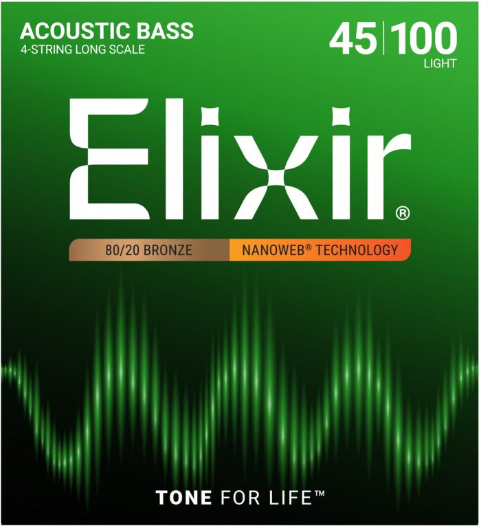 Elixir 14502 NANOWEB 80/20 Acoustic Bass Strings