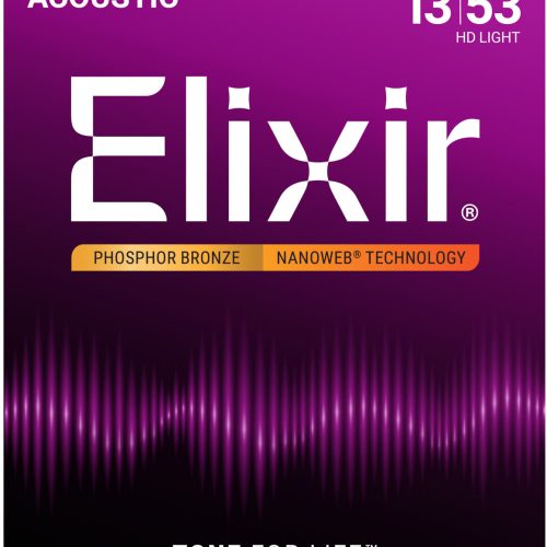 Elixir 16182 Phosphor Bronze NANOWEB HD Light