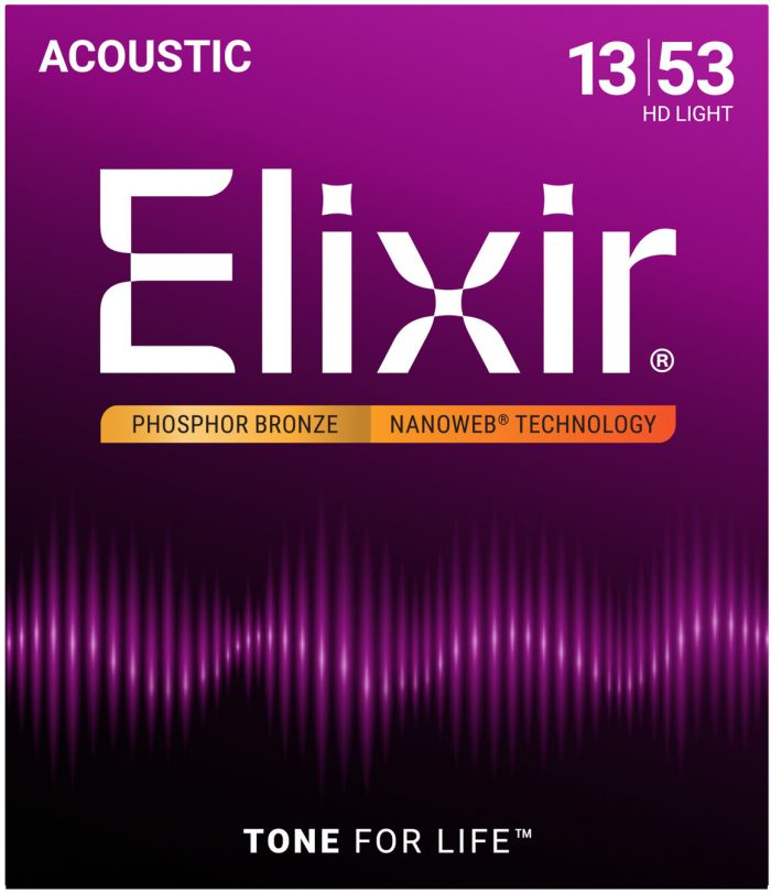 Elixir 16182 Phosphor Bronze NANOWEB HD Light