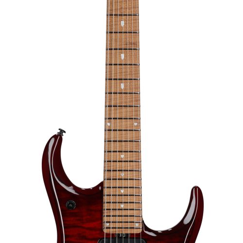 Ernie Ball Music Man JP15 7 String Red Tide Quilt