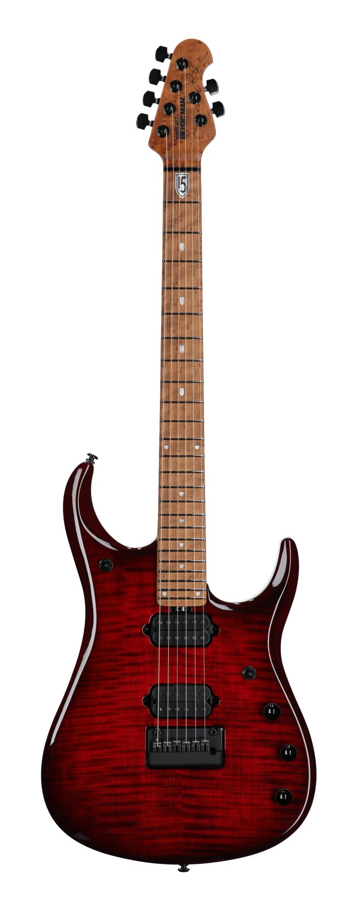Ernie Ball Music Man JP15 Guitar Red Tide Flame