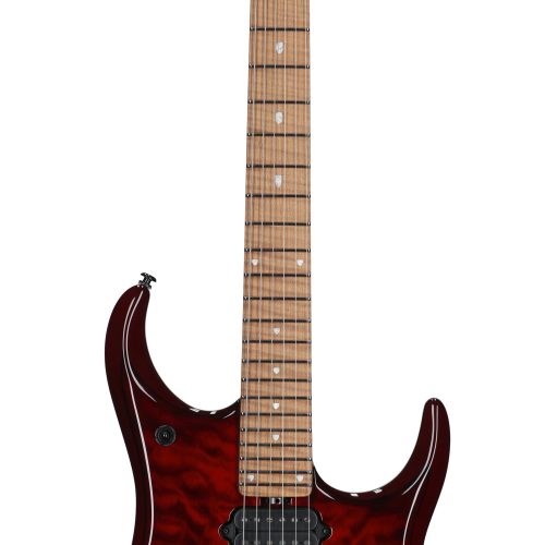 Ernie Ball Music Man JP15 Guitar Red Tide Quilt