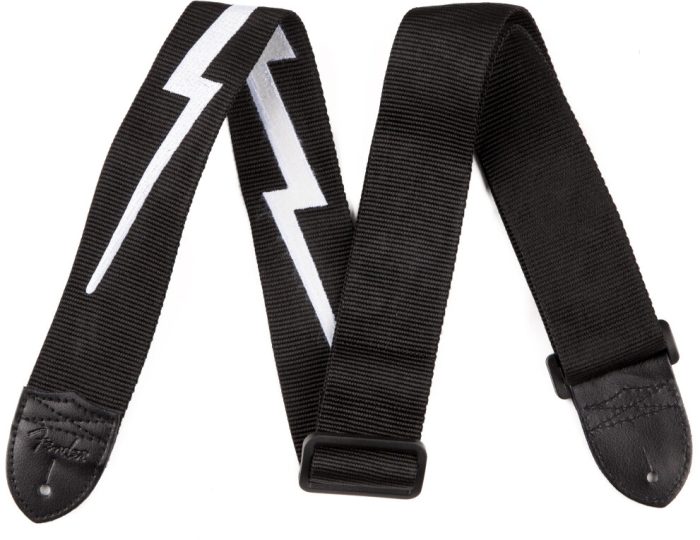 Fender Nylon Guitar Strap 2 inch Lightning Bolt