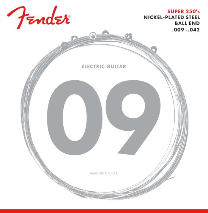 Fender Super 250s Nkl Stl El Strings 250L 9-42