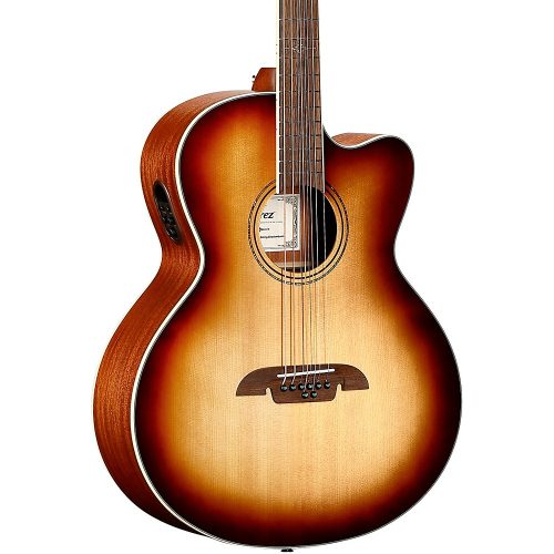 Alvarez ABT60CE 8-String Baritone Acoustic-Electric Guitar Shadow Burst