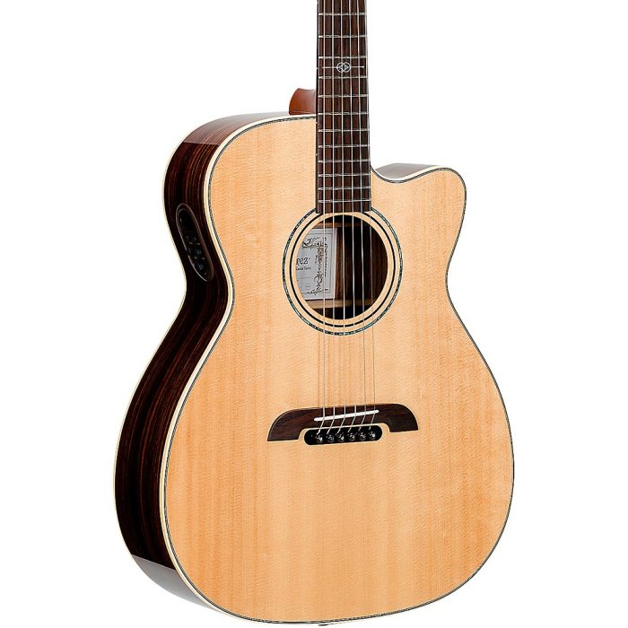 Alvarez Yairi FY70ce Cutaway Folk-OM Acoustic-Electric Guitar Natural
