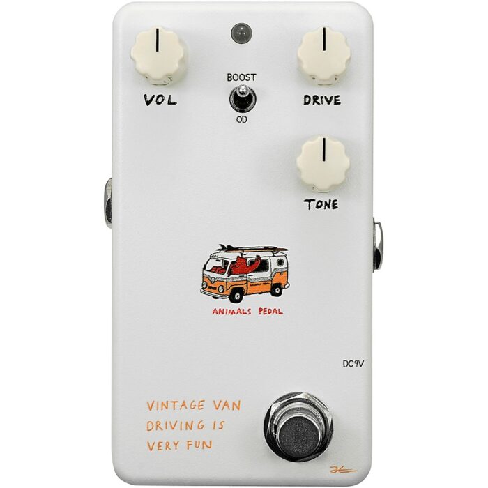 Animals Pedal Vintage Van Driving Is Very Fun Overdrive V2 Effects Pedal White