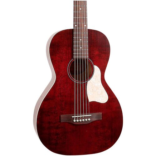 Art & Lutherie Roadhouse Parlor Acoustic-Electric Guitar Tennessee Red
