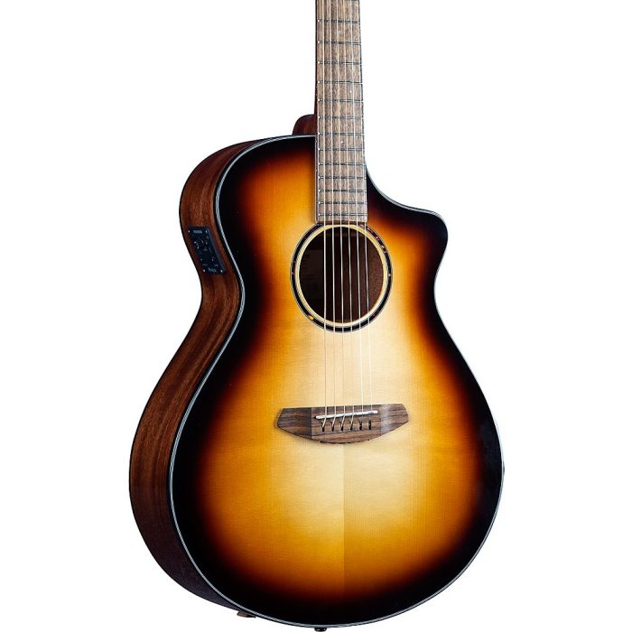 Breedlove Discovery S Concert CE European Spruce-African Mahogany Acoustic-Electric Guitar Edge Burst