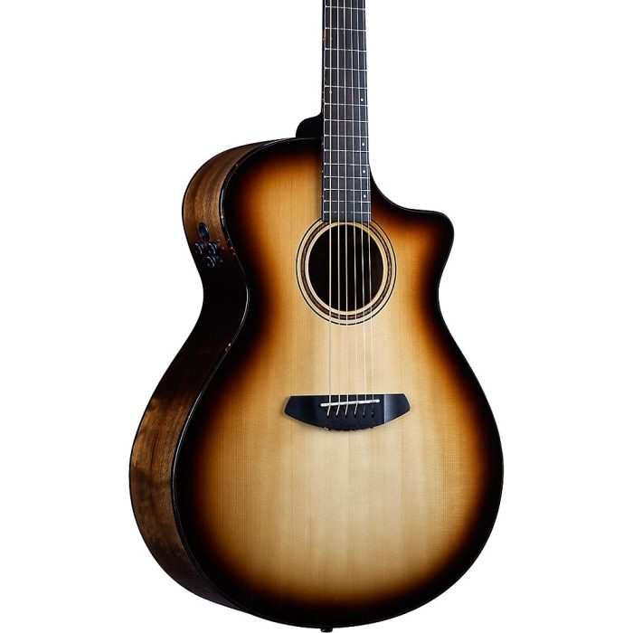 Breedlove Organic Artista Pro CE Spruce-Myrtlewood Concerto Acoustic-Electric Guitar Burnt Amber