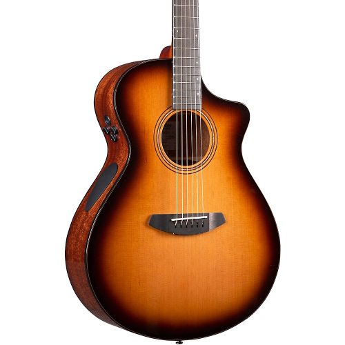 Breedlove Organic Solo Pro CE Red Cedar-African Mahogany Concert Acoustic-Electric Guitar Edge Burst