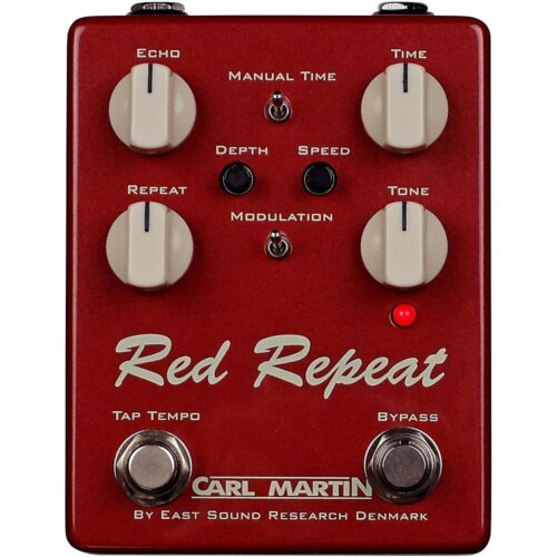 Carl Martin Red Repeat Delay Echo with Tap Tempo Pedal