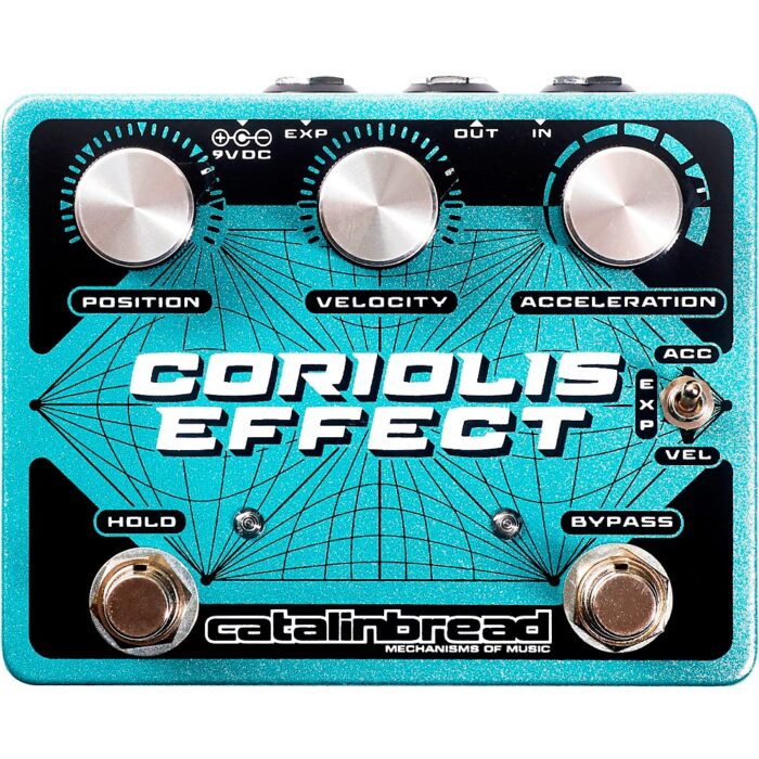 Catalinbread Coriolis Effect Sustainer/Wah/Filter/Pitch Shifter/Harmonizer Effects Pedal Teal Sparkle