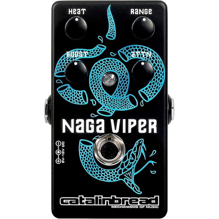 Catalinbread Naga Viper MKII Treble Booster Effects Pedal Black