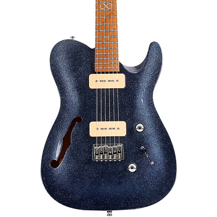 Chapman ML3 Semi Hollow Pro Traditional Electric Guitar Atlantic Blue Sparkle Gloss