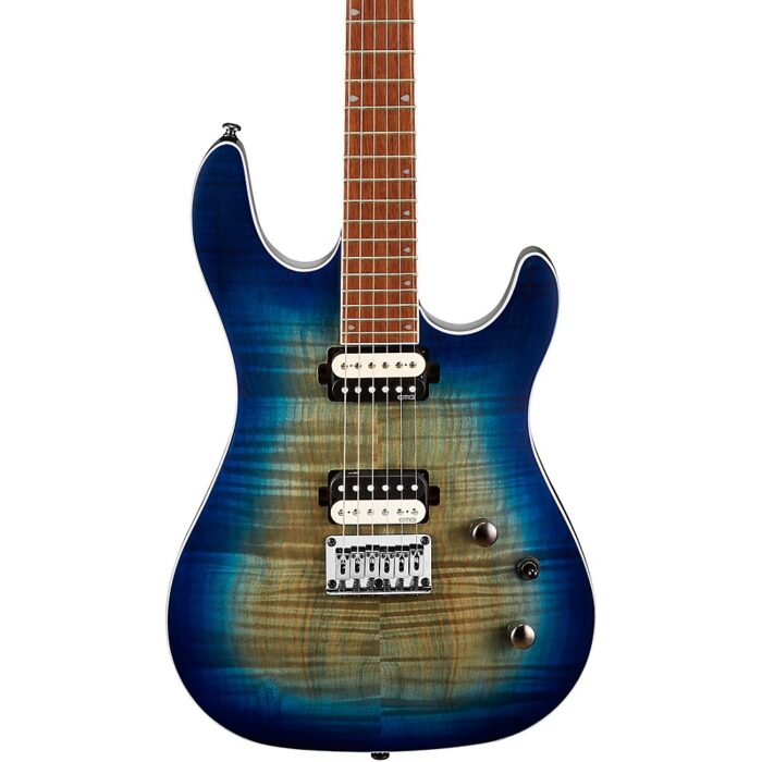 Cort KX Series Open Pore 6 String Electric Guitar Open Pore Cobalt Burst