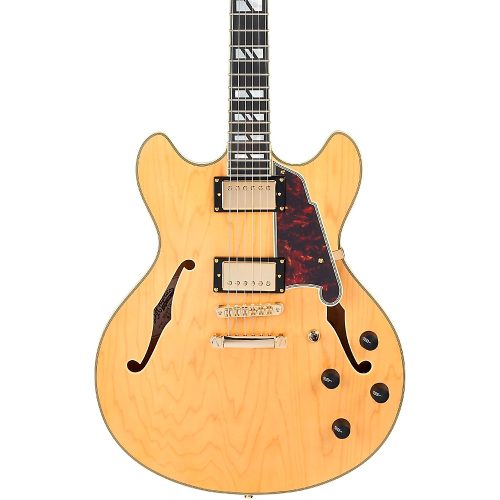 D'Angelico Deluxe DC Semi-Hollow Electric Guitar Satin Honey