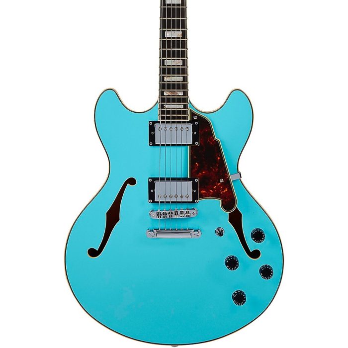 D'Angelico Premier DC Semi-Hollow Electric Guitar Sky Blue