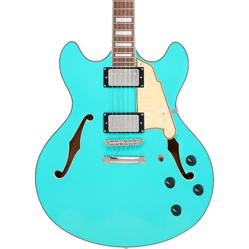 D'Angelico Premier DC Semi-Hollow Electric Guitar Surf Green
