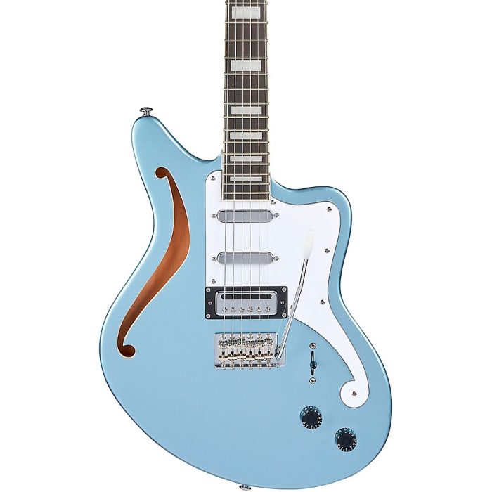 D'Angelico Premier Series Bedford SH Limited-Edition Electric Guitar With Tremolo Ice Blue Metallic