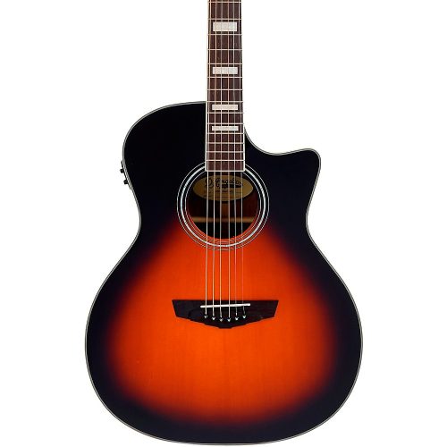D'Angelico Premier Series Gramercy CS Cutaway Orchestra Acoustic-Electric Guitar Vintage Sunburst