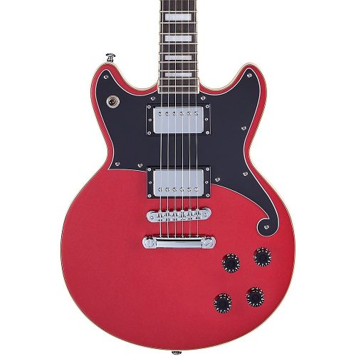D'Angelico Premiere Series Brighton Solid Body Electric Guitar Double Cutaway Stopbar Tailpiece Oxblood