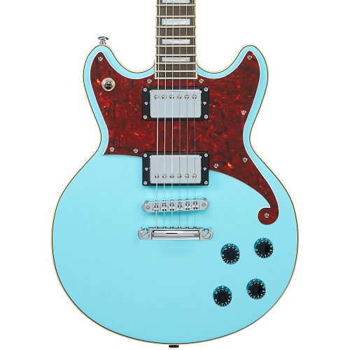 D'Angelico Premiere Series Brighton Solid Body Electric Guitar Double Cutaway Stopbar Tailpiece Sky Blue
