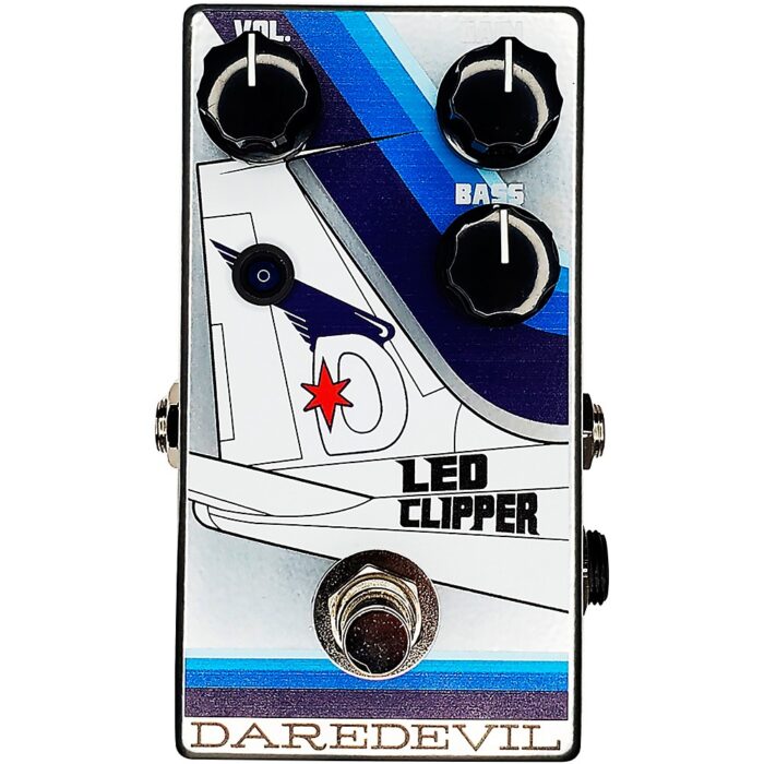 Daredevil Pedals LED Clipper Overdrive Effects Pedal Blue