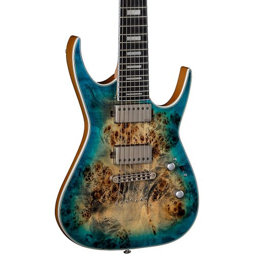 Dean Exile Select Burled Poplar 7-String Electric Guitar Satin Turquoise Burst