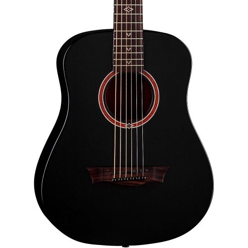 Dean Flight Series Travel Acoustic Guitar Satin Black