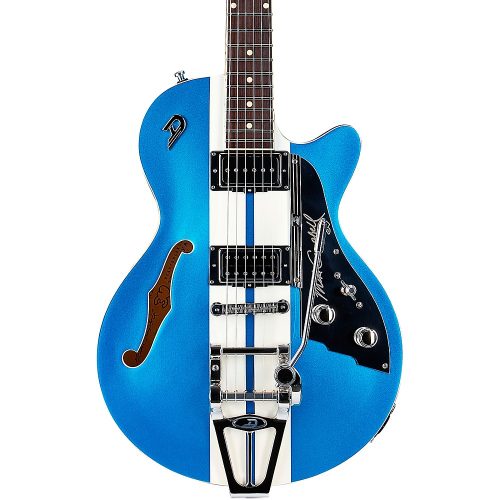 Duesenberg USA Alliance Mike Campbell 30th Anniversary Electric Guitar Catalina Blue and White