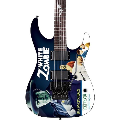 ESP LTD Kirk Hammett Signature White Zombie Electric Guitar Graphic