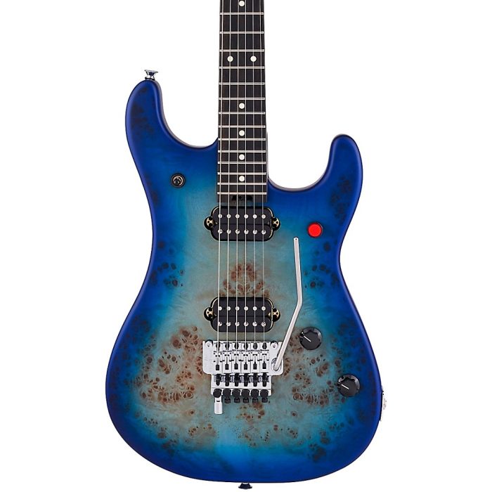 EVH 5150 Deluxe Poplar Burl Electric Guitar Aqua Burst